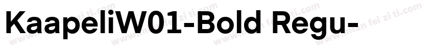KaapeliW01-Bold Regu字体转换